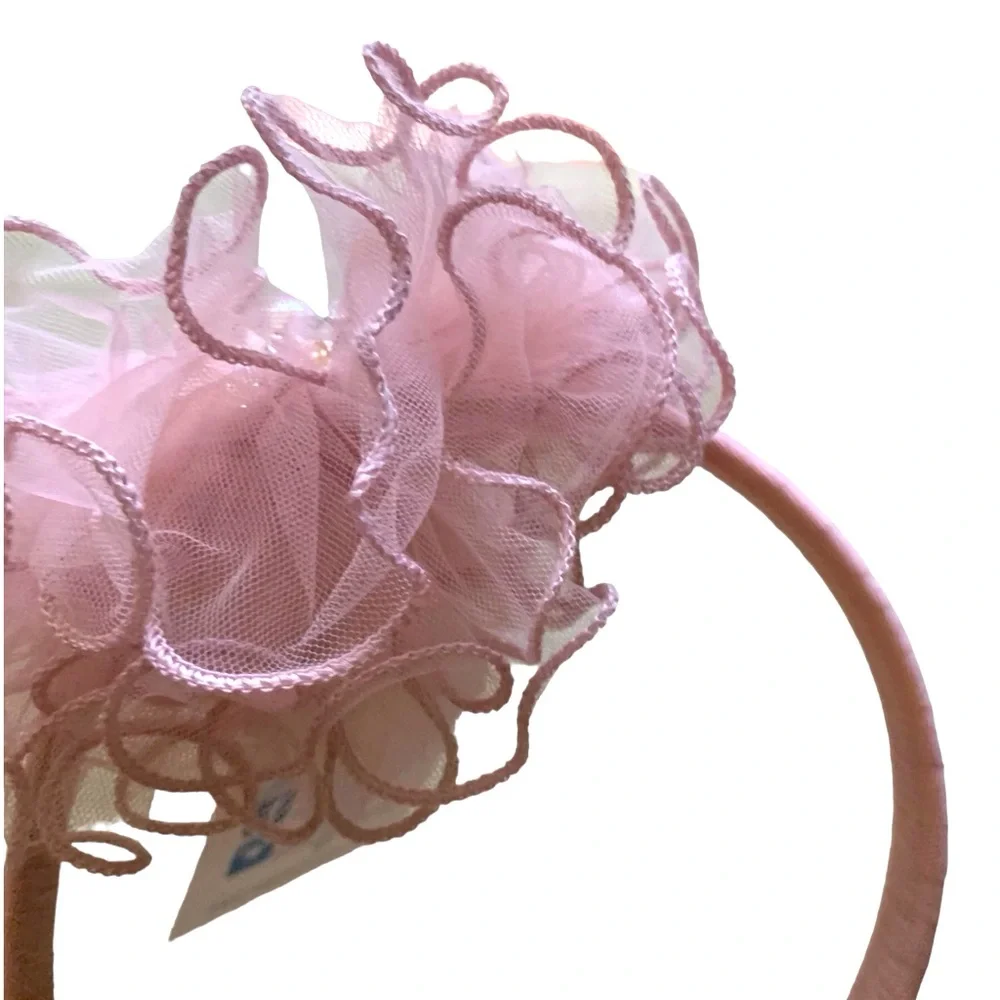Ooh La La Couture Tulle Floral Headband Girls Color Pink Size OS